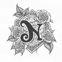 rose, Aries, bricks, area code, NJ,  tattoo design idea