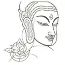 Buddhas eyes tattoo design idea