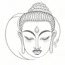 Buddhas eyes tattoo design idea