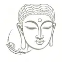 Buddhas eyes tattoo design idea