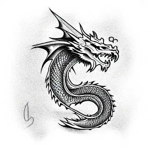 Dragon tattoo design idea