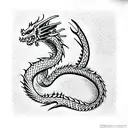 Dragon tattoo design idea