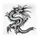 Dragon tattoo design idea