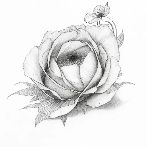 number 8 and flowers tattoo design idea