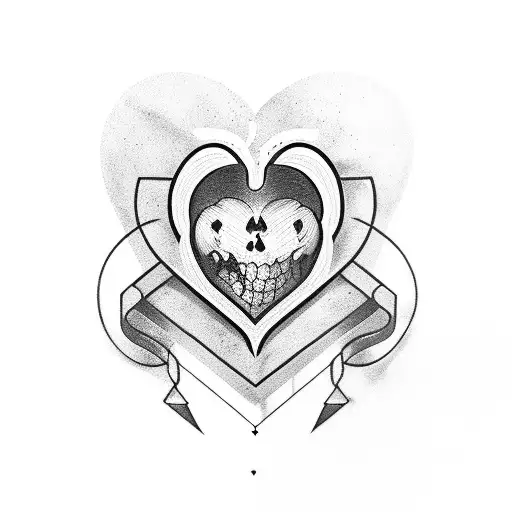 heart; rotten; hahaha; tattoo design idea