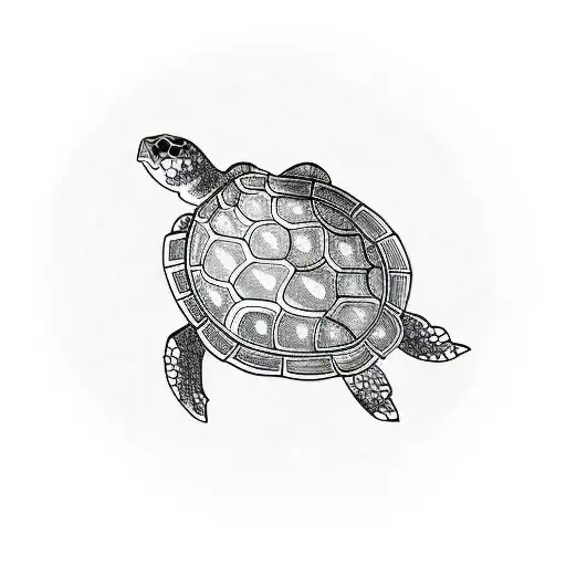 simple line work turtle tattoo with semi colon  tattoo design idea