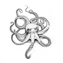 octopus and turtle tattoo design idea