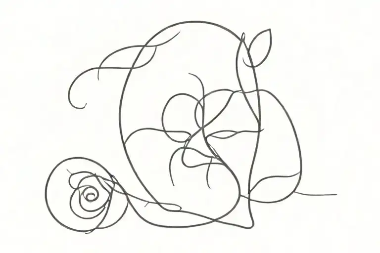 to love in silence tattoo design idea