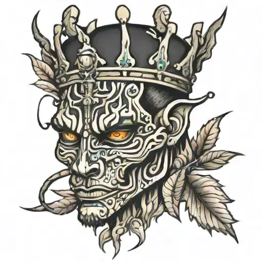 king hajayi_420 tattoo design idea