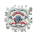 matching puzzle pieces  tattoo design idea