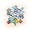 matching puzzle pieces  tattoo design idea