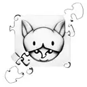 puzzle piece emoji  tattoo design idea