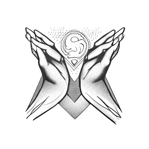 hate, love on fingers with gottics letters tattoo design idea