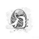 hate, love on fingers with gottics letters tattoo design idea