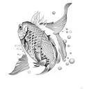 Koi Fish tattoo design idea