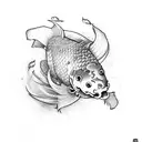 Koi Fish tattoo design idea