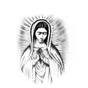 virgen de guadalupe tattoo design idea