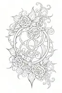 unconditional love symbol tattoo design idea