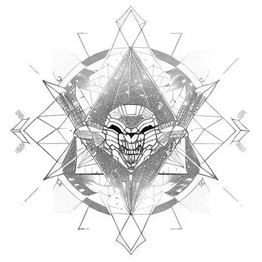 game destiny solar sistem with the great machine tattoo design idea