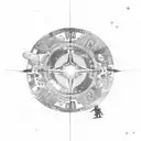 game destiny solar sistem with the great machine tattoo design idea