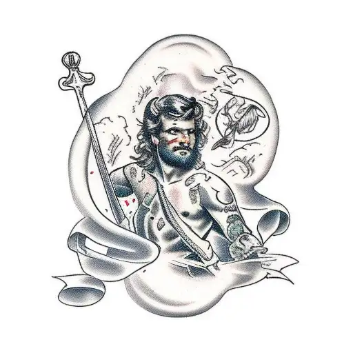 st. sebastian  tattoo design idea