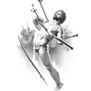 st. sebastian  tattoo design idea