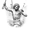st. sebastian  tattoo design idea