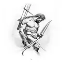 st. sebastian  tattoo design idea