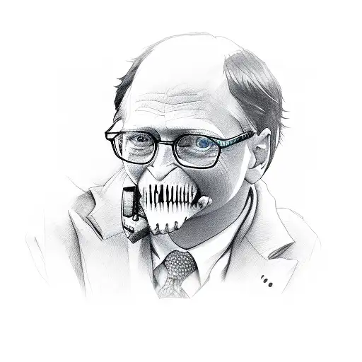 linux penguin, bill gates zombie tattoo design idea
