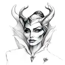 maleficent  tattoo design idea