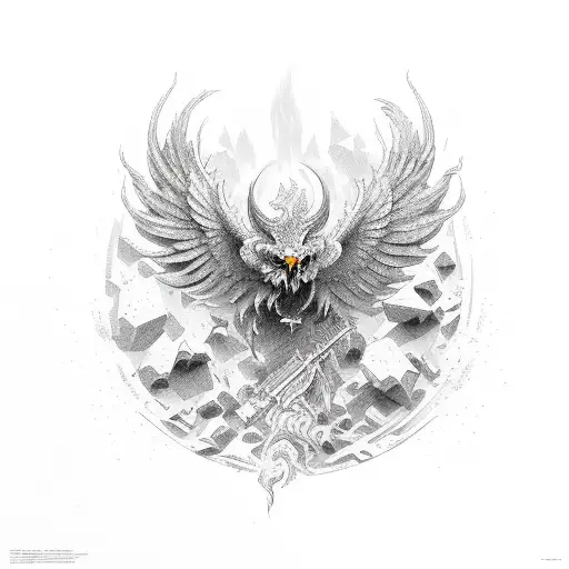 Phoenix tattoo design idea