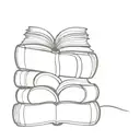 love for books and reading tattoo design idea