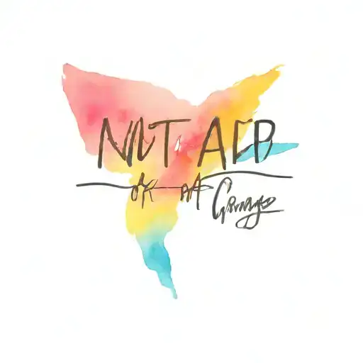 handwriting that says "not afraid of change" in black on top of blue white and pink transgender pride colors, minimalist tattoo design idea
