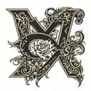 gothic letters tattoo design idea