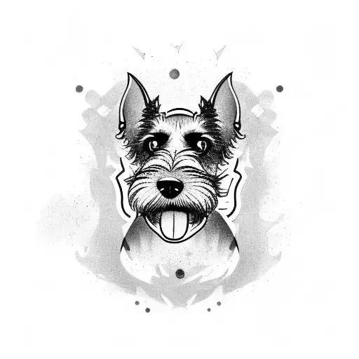 jagd terrier tattoo design idea