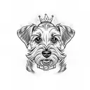 jagd terrier tattoo design idea