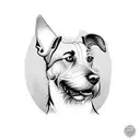 jagd terrier tattoo design idea