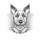 jagd terrier tattoo design idea
