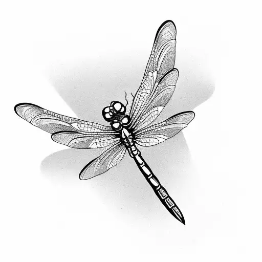 dragonfly but the wings spell out TEAM tattoo design idea