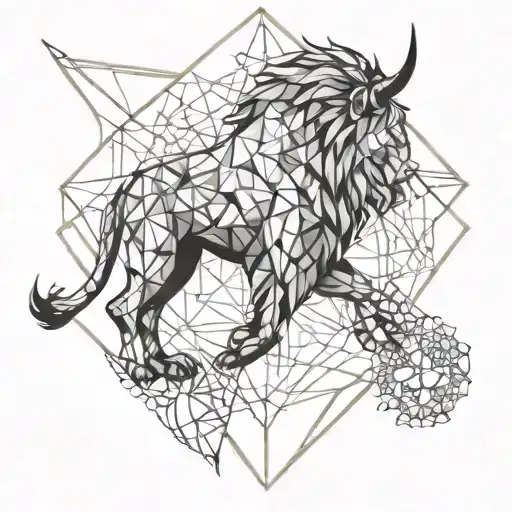 Karma capricorn leo tattoo design idea