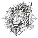 Karma capricorn leo tattoo design idea