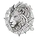 Karma capricorn leo tattoo design idea