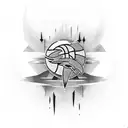 Denver nuggets basketball tattoo design idea