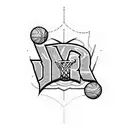 Denver nuggets basketball tattoo design idea