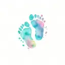 baby footprint tattoo design idea