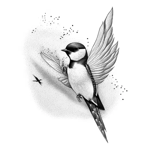 Swallow Bird tattoo design idea