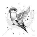 Swallow Bird tattoo design idea