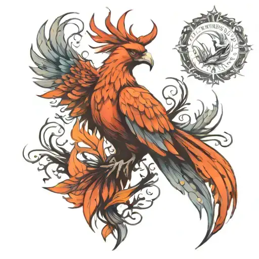 phoenix revival revival tattoo design idea
