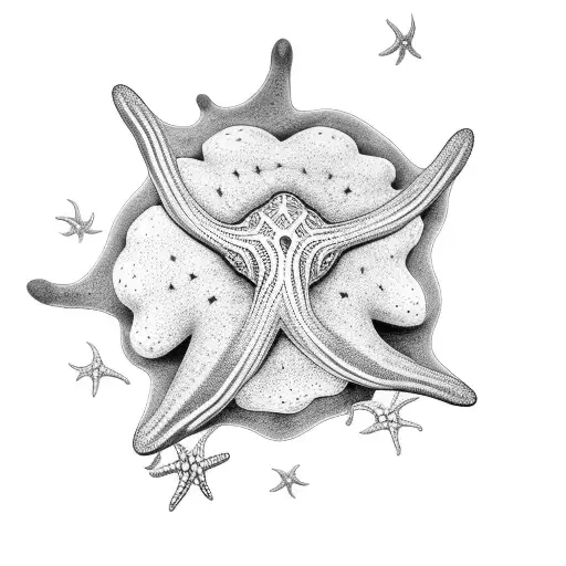 Black white drawing starfish hi-res stock photography and images - Page 4 -  Alamy