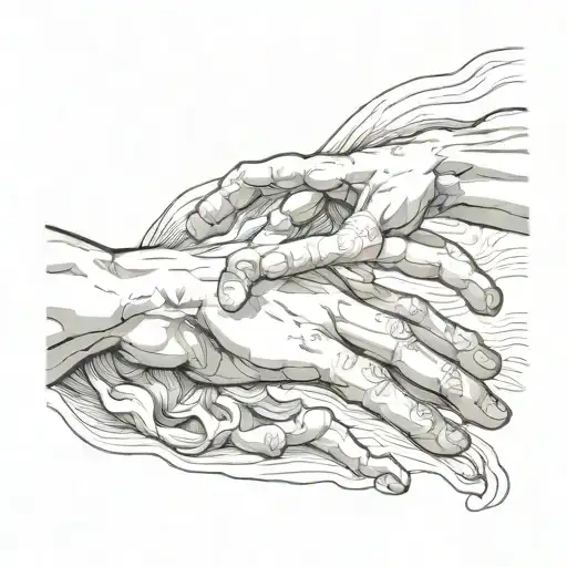 The Creation of Adam by Michelangelo and Memento Mori tattoo design idea